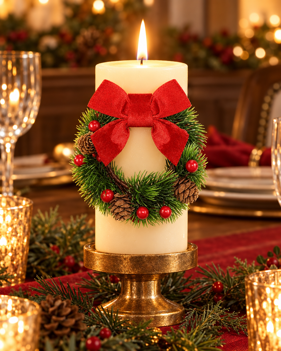 DIY Vine Circle Wreath as a table centerpiece