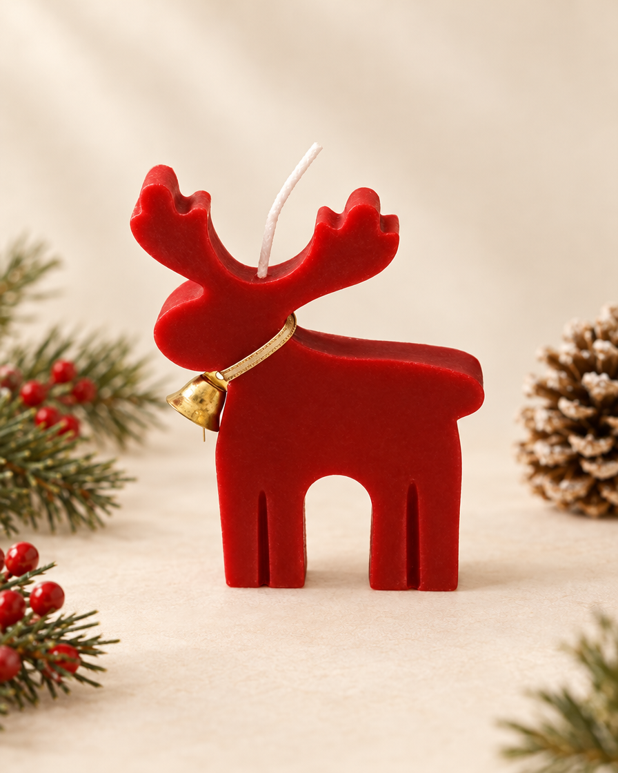 Christmas Elk Scented Candle studio shot