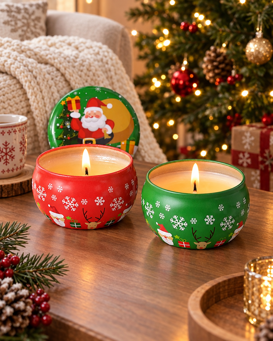 Santa Claus Tin Aroma Candle alternate room