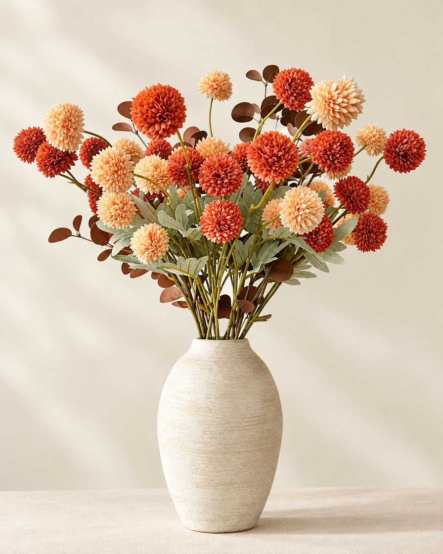 Faux Kiku Flower Bouquet studio still